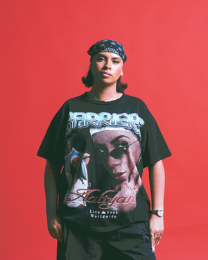 Barriers Worldwide x Aaliyah Live Free Tee - Black