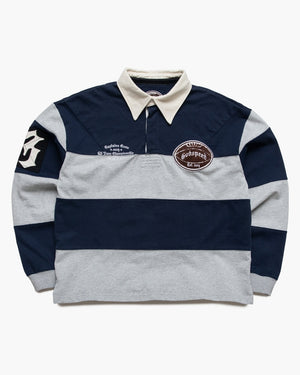 Godspeed New York Classic Field Rugby Shirt - Navy/Heather