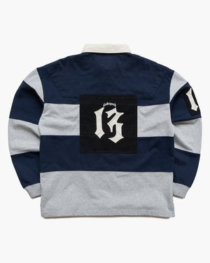 Godspeed New York Classic Field Rugby Shirt - Navy/Heather