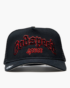 Godspeed New York GS Forever Trucker Hat - Black/Red