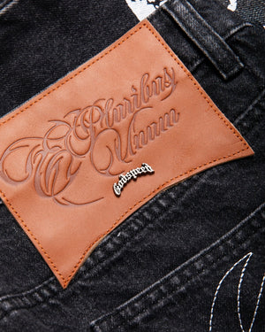 Godspeed New York OG Logo Flared Denim Printed - Grey Wash