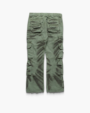 Godspeed New York Skidrow Flared Cargo Pants - Sage