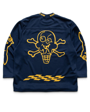 Ice Cream Returner L/S Knit Tee - Patriot Blue