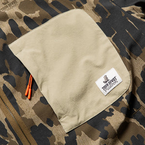 Malbon Golf Tour Divot Sherpa Jacket - Bark Camo