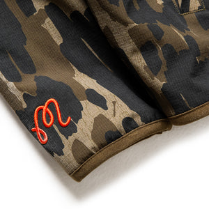 Malbon Golf Tour Divot Sherpa Jacket - Bark Camo