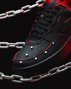 Nike Air Force 1 '01 'Nightmare' - Black/Gym Red