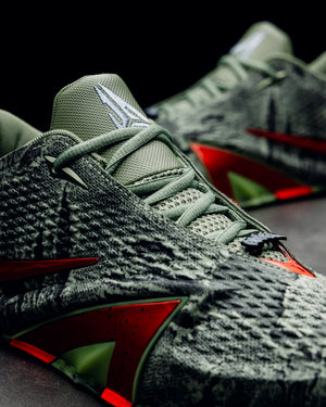 Nike Ja 4 'Halloween' - Oil Green/Bright Crimson