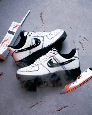 Nike Air Force 1 'Scream' - Summit White/Metallic Silver