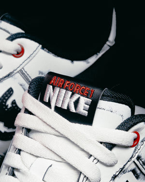 Nike Air Force 1 'Scream' - Summit White/Metallic Silver
