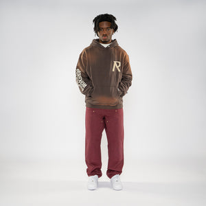 Represent Masking Tape Initial Hoodie - Cedar