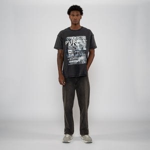 Purple Brand Collage Tee - Black