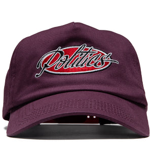 Politics Chassis 5 Panel Snapback - Maroon