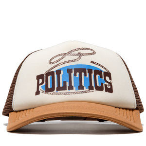 Politics Lasso Trucker Hat - Brown/Cream