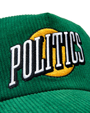 Politics Rise Corduroy Trucker Hat - Green