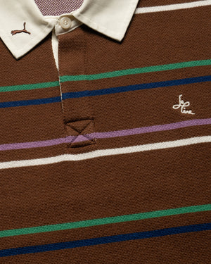 le PÈRE x Puma Knitted Rugby Polo - Potting Soil