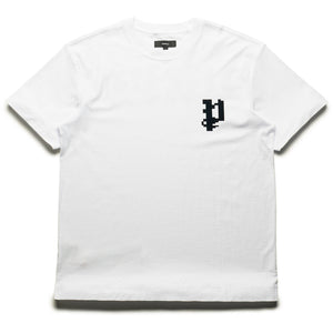 Purple Brand Pixelated Gothic Tee - White