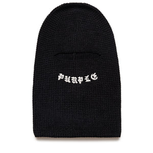 Purple Brand Chenille Balaclava - Black