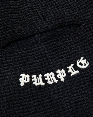 Purple Brand Chenille Balaclava - Black