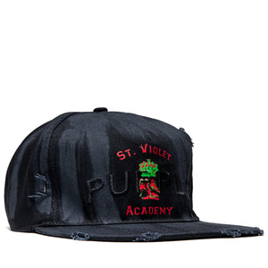 Purple Brand St. Violet Distressed Strapback - Black