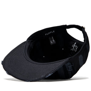 Purple Brand St. Violet Distressed Strapback - Black
