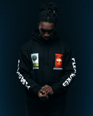 Pleasures Somewhere Hoodie - Black