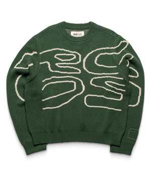 RC Outdoor Supply Stack Logo Knit Sweater - Forest