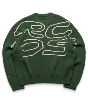RC Outdoor Supply Stack Logo Knit Sweater - Forest