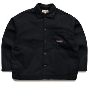 Stussy Canvas Work Overshirt - Black