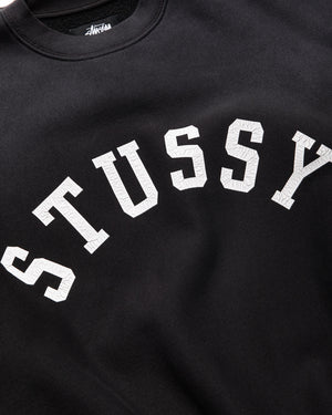Stussy Sun Faded Oversized Crew - Black