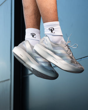 Satisfy x Adidas Adizero Adios Pro Evo2 - Silver Metallic/Silver Metallic