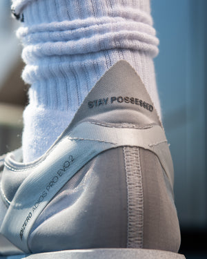 Satisfy x Adidas Adizero Adios Pro Evo2 - Silver Metallic/Silver Metallic