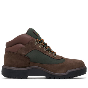 Timberland Re-Engineered Waterproof Filed Boot - Dark Brown Nubuck/Green