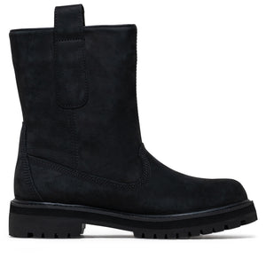 Timberland Heritage Pull On Boot - Black Nubuck/Black
