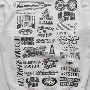 Billionaire Boys Club Labels Sweatshirt - Heather Grey