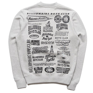 Billionaire Boys Club Labels Sweatshirt - Heather Grey