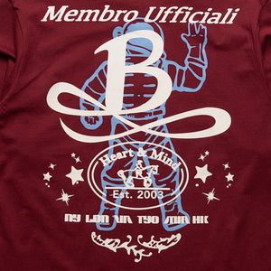 Billionaire Boys Club Vintage L/S Knit Tee - Pomegranate